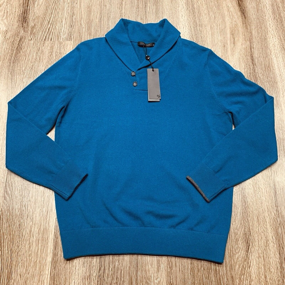 Greyson Narragansett Shawl Heavyweight Cashmere Sweater Men's Size Medium $458